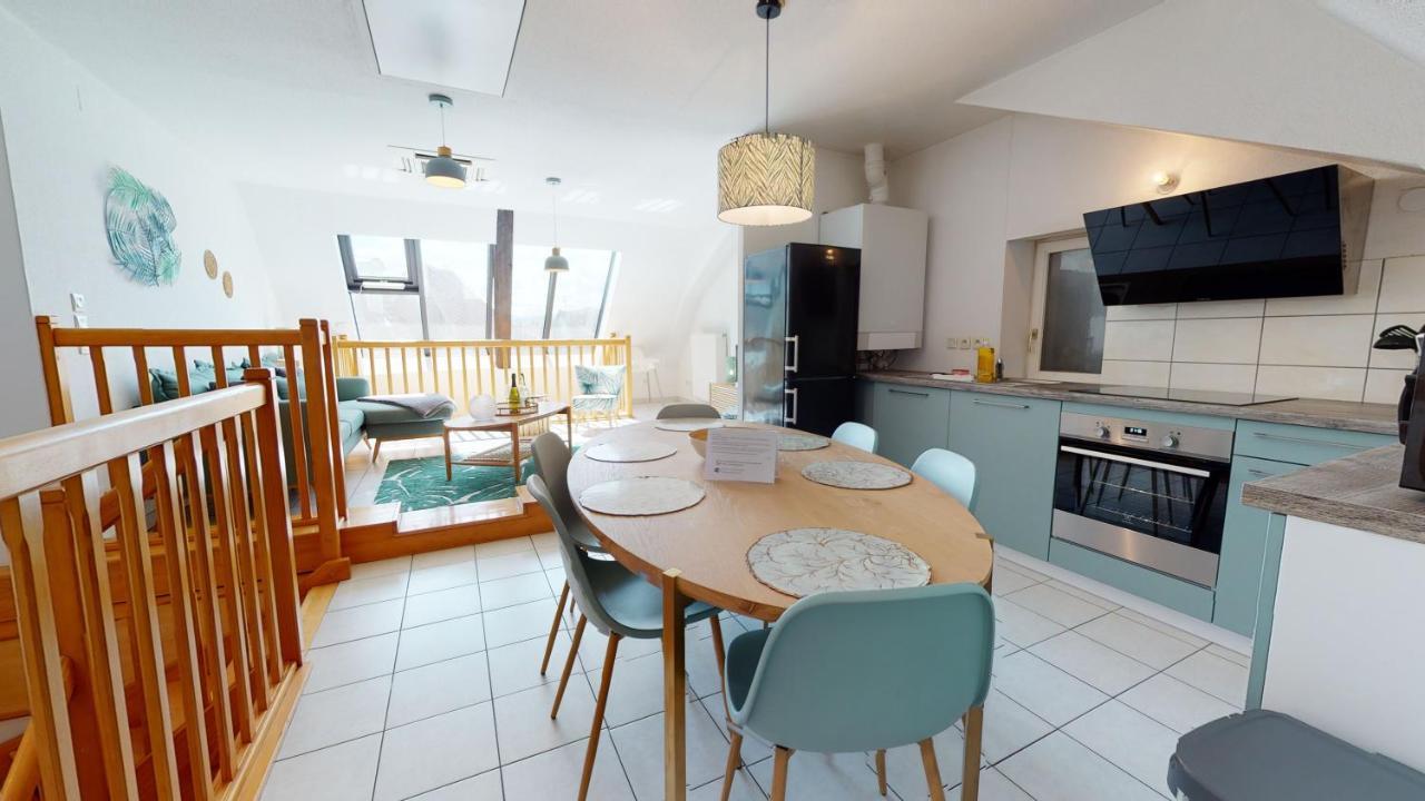 Duplex Des Dominicains - 1 Parking Gratuit - Hypercentre 6 Personnes Apartment กอลมาร์ ภายนอก รูปภาพ