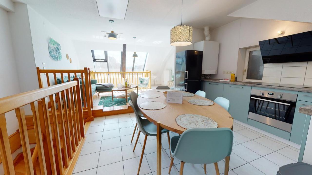 Duplex Des Dominicains - 1 Parking Gratuit - Hypercentre 6 Personnes Apartment กอลมาร์ ภายนอก รูปภาพ