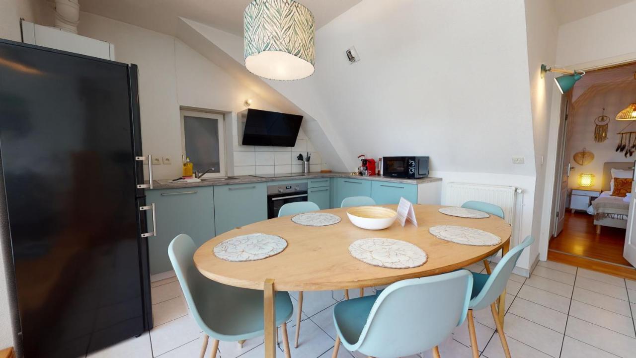 Duplex Des Dominicains - 1 Parking Gratuit - Hypercentre 6 Personnes Apartment กอลมาร์ ภายนอก รูปภาพ