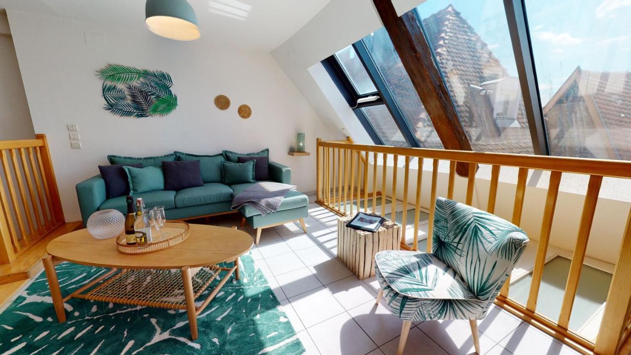 Duplex Des Dominicains - 1 Parking Gratuit - Hypercentre 6 Personnes Apartment กอลมาร์ ภายนอก รูปภาพ