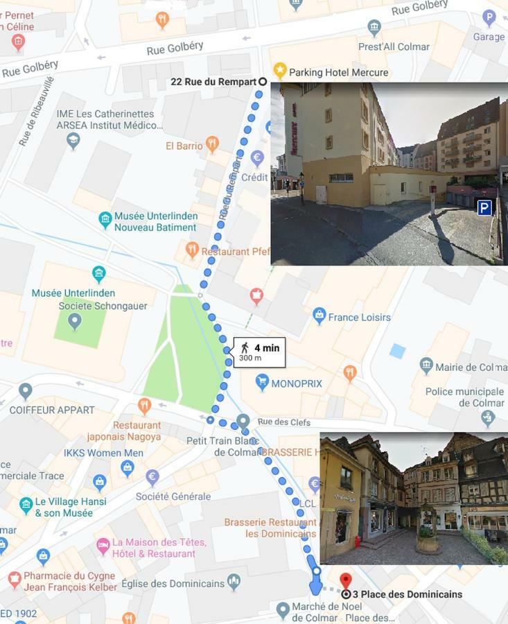 Duplex Des Dominicains - 1 Parking Gratuit - Hypercentre 6 Personnes Apartment กอลมาร์ ภายนอก รูปภาพ
